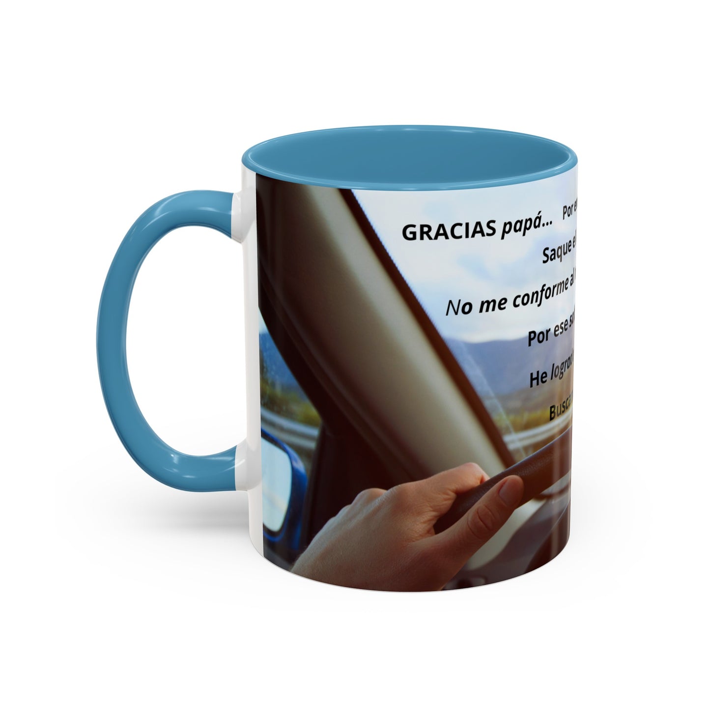 Gracias papá Accent Coffee Mug (11, 15oz)