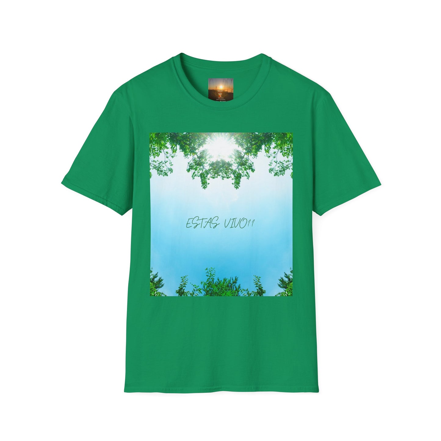 ESTAS VIVO? Serene Nature T-Shirt, Yoga Wear, Mindfulness Tee, Inspirational Shirt, Relaxation Gift, Unisex Summer Top