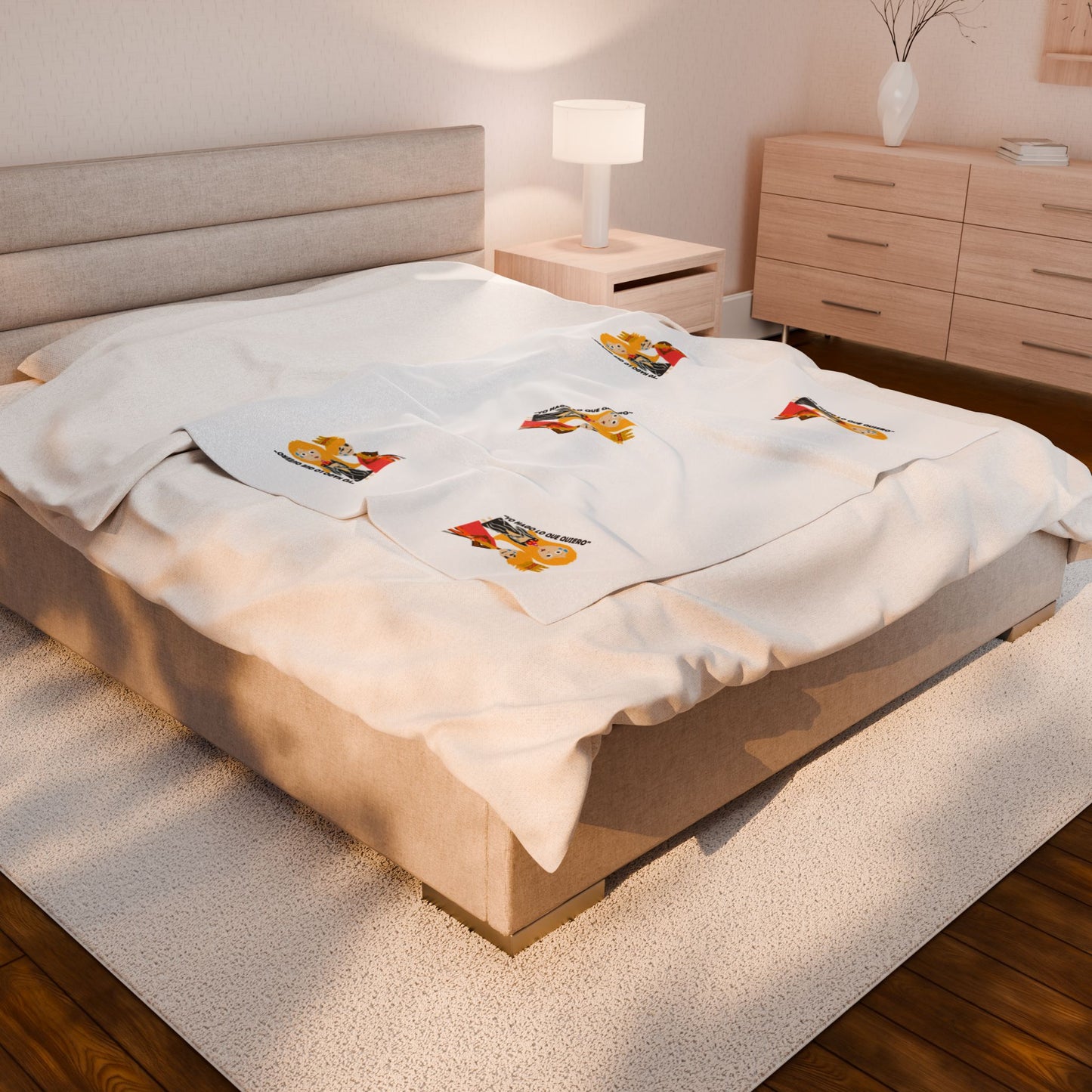 YO HAGO LO QUE QUIERO Velveteen Plush Blanket