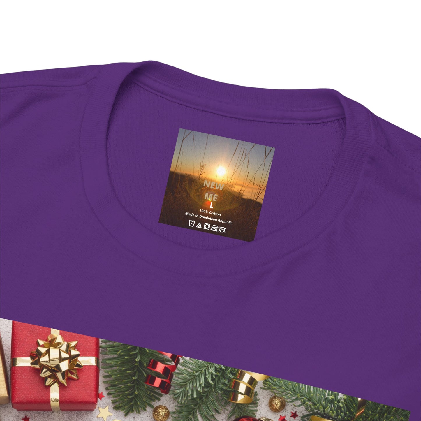Christmas-Themed Unisex Heavy Cotton Tee, Holiday Gift, Festive Apparel, Family Gatherings, New Year Celebrations, Cute Christmas Shirt