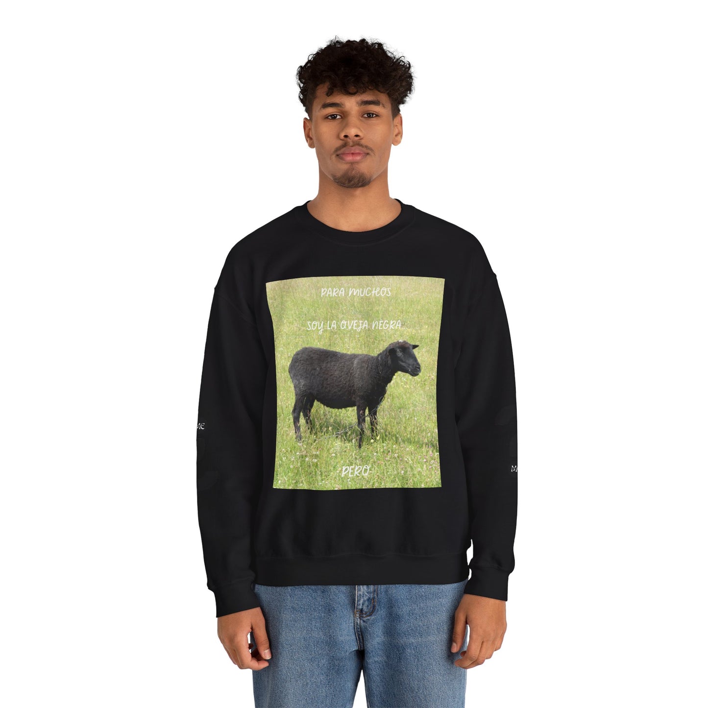 OVEJA NEGRA Crewneck Sweatshirt, Perfect Gift for Animal Lovers, Farmhouse Style, Pastoral Vibe, Ideal for Holidays