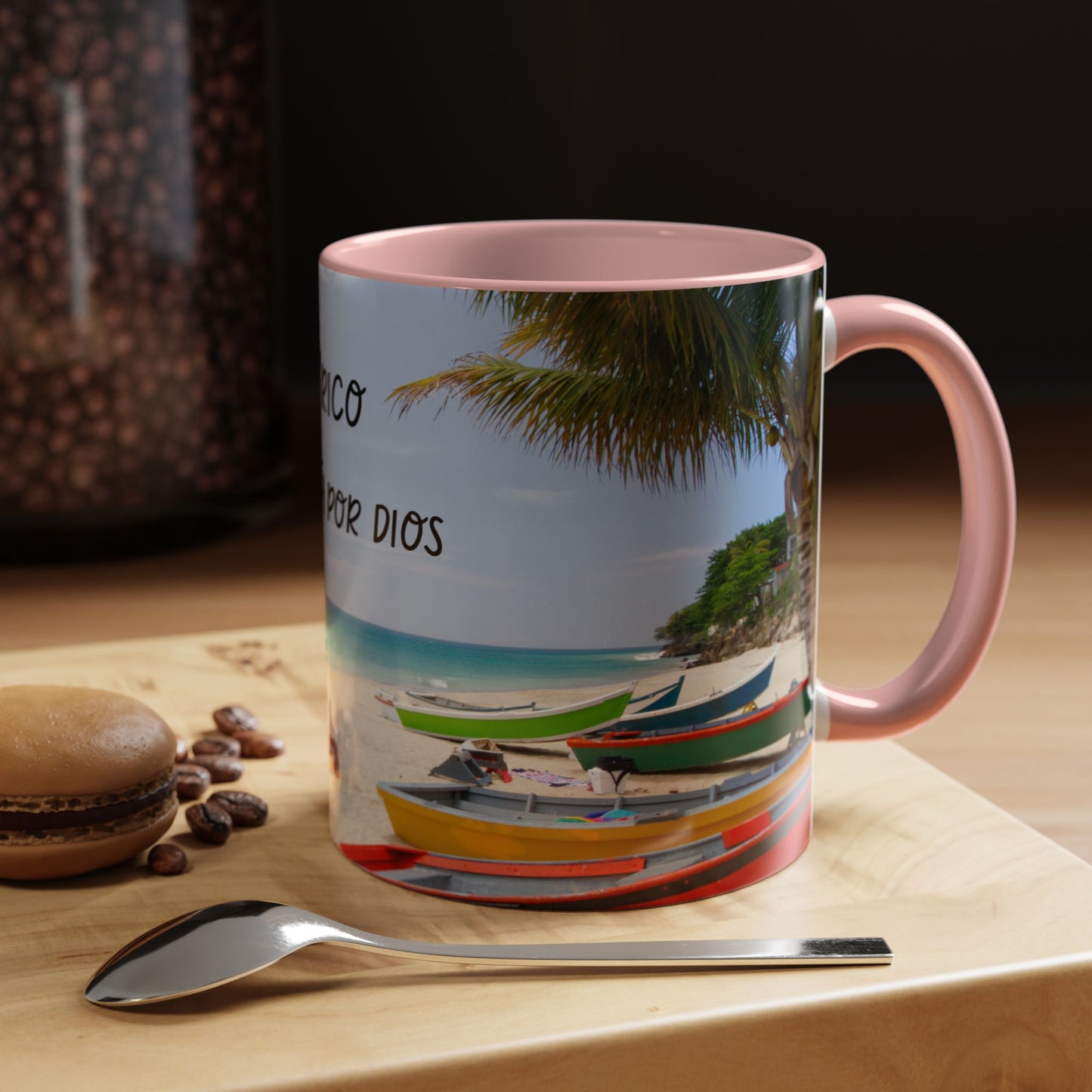 Puerto Rico Accent Coffee Mug - Tropical Beach Vibes, Travel Gift, Summer Decor, Coffee Lover's Cup, Unique Mug for Her
