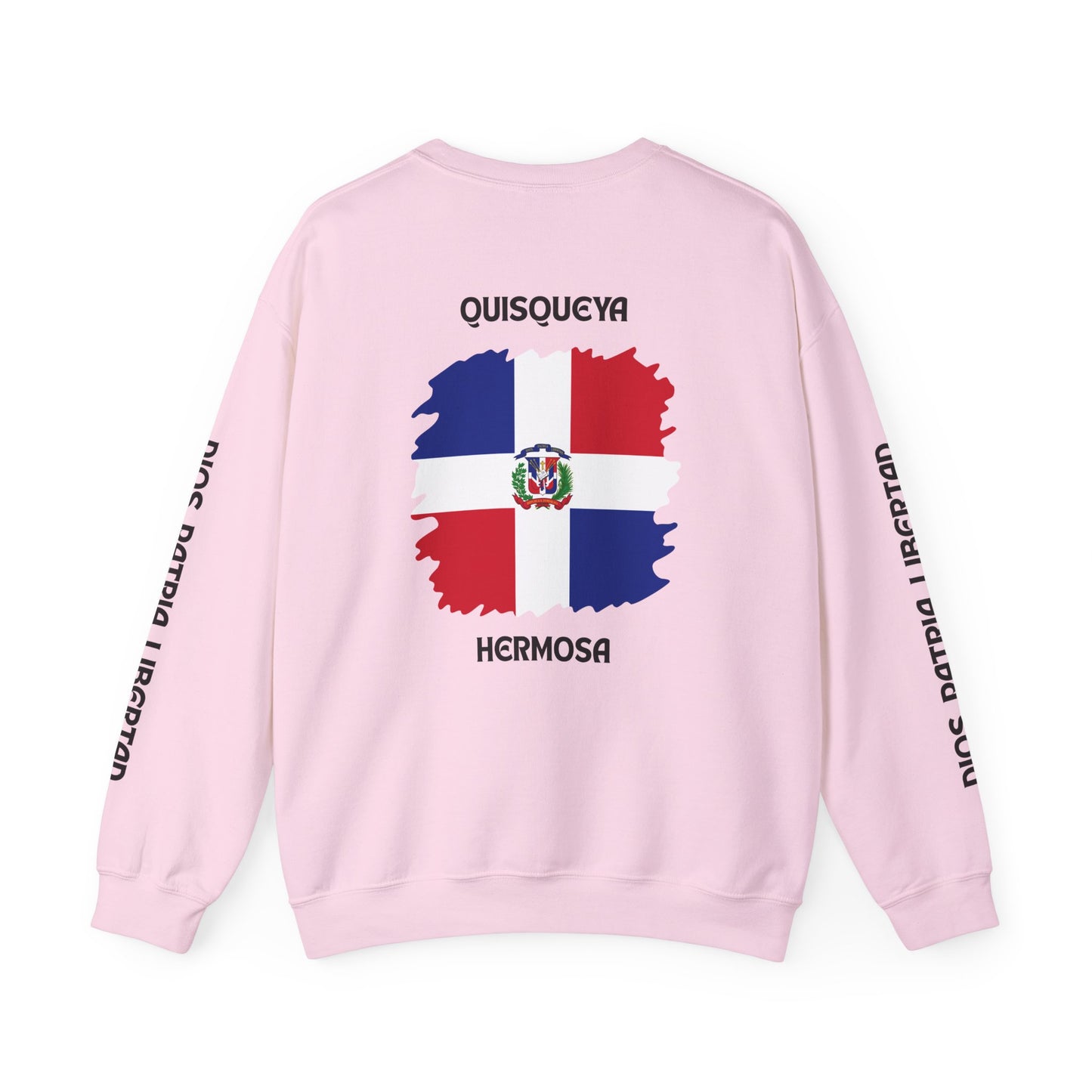 QUISQUEYA HERMOSA Tropical Paradise Sweatshirt - Dios Patria Libertad, Quisqueya Hermosa, Dominican Republic Gift, Beach Vibes, Unisex Crewneck