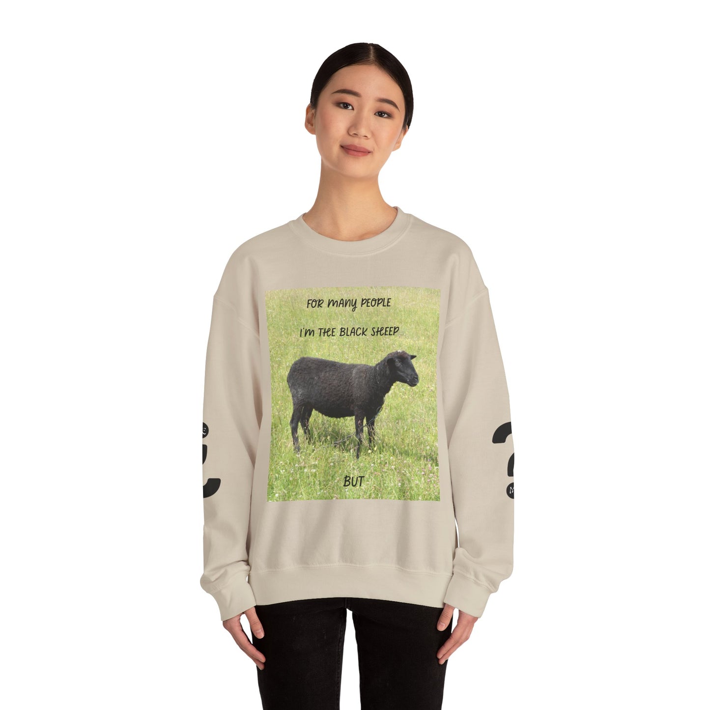 Black Sheep Crewneck Sweatshirt, Funny Gift for Introverts, Cozy Unisex Sweatshirt, Perfect for Casual Wear, Unique Gift Idea