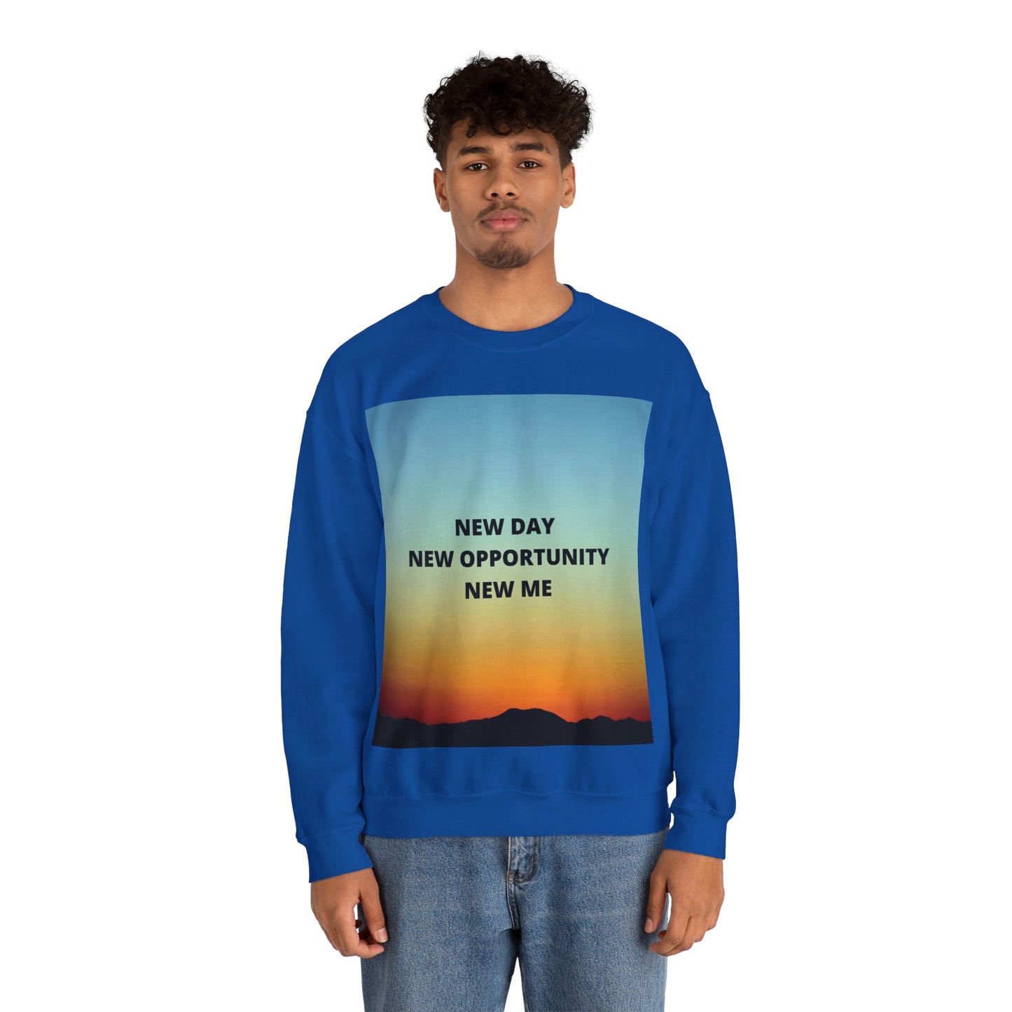 NEW DAY NEW OPPORTUNITY NEW ME Unisex Heavy Blend™ Crewneck Sweatshirt