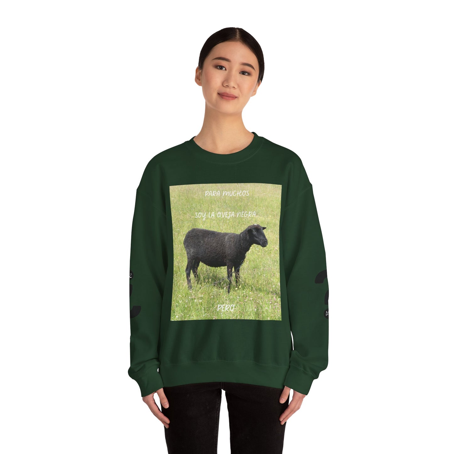 OVEJA NEGRA Crewneck Sweatshirt, Perfect Gift for Animal Lovers, Farmhouse Style, Pastoral Vibe, Ideal for Holidays