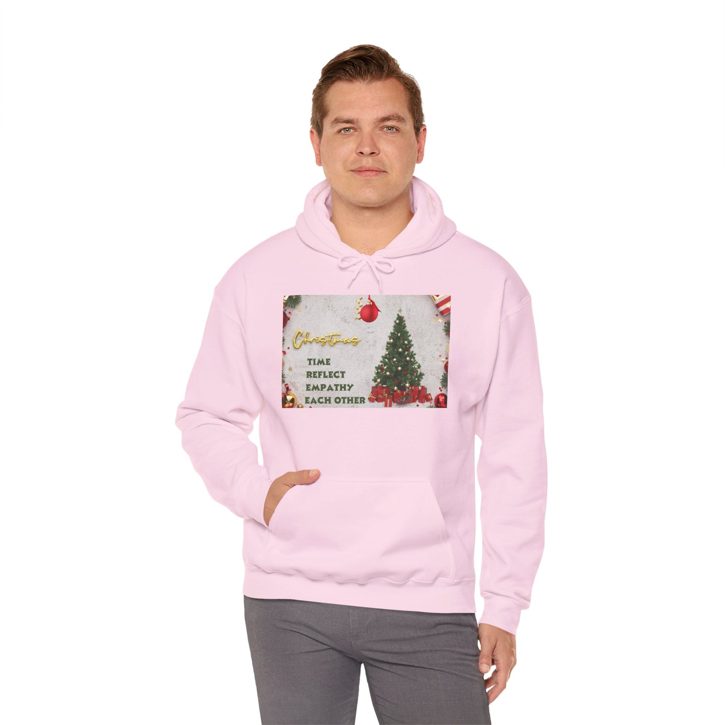 Christmas Vibe Hoodie, Festive Sweatshirt for Holiday Celebrations, Cozy Gift for Friends and Family, Unisex Winter Wear, Reflect Empathy