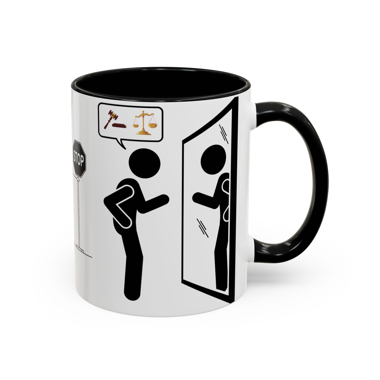 Judging Coffee Mug - 11 & 15oz Ceramic Drinkware for Funny Gift, Home Decor, Office Use, Tea Lovers, Unique Present