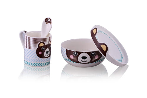 Porcelain children dinnerware Teddy - 4 elements
