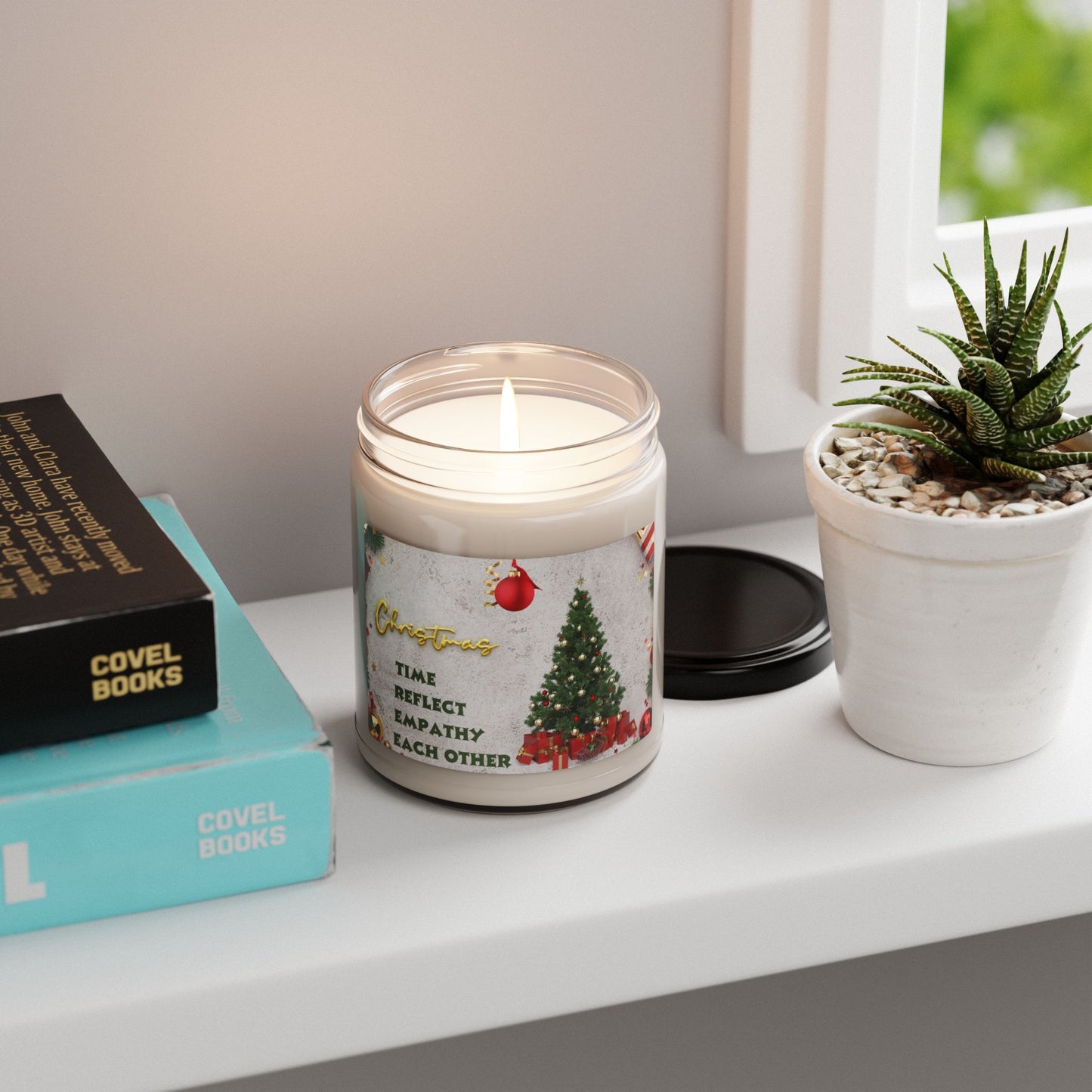 Christmas Scented Soy Candle, Holiday Gift, Home Decor, Relaxation, Aromatherapy, Self-Care, Cozy Atmosphere
