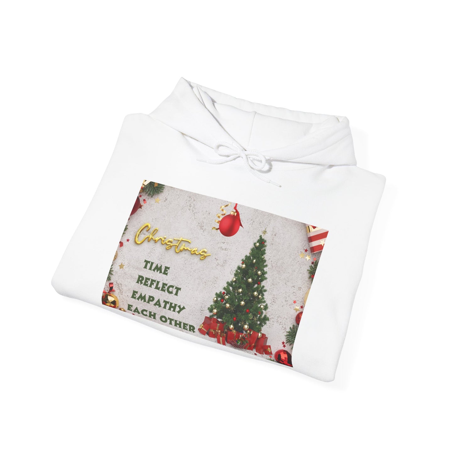 Christmas Vibe Hoodie, Festive Sweatshirt for Holiday Celebrations, Cozy Gift for Friends and Family, Unisex Winter Wear, Reflect Empathy
