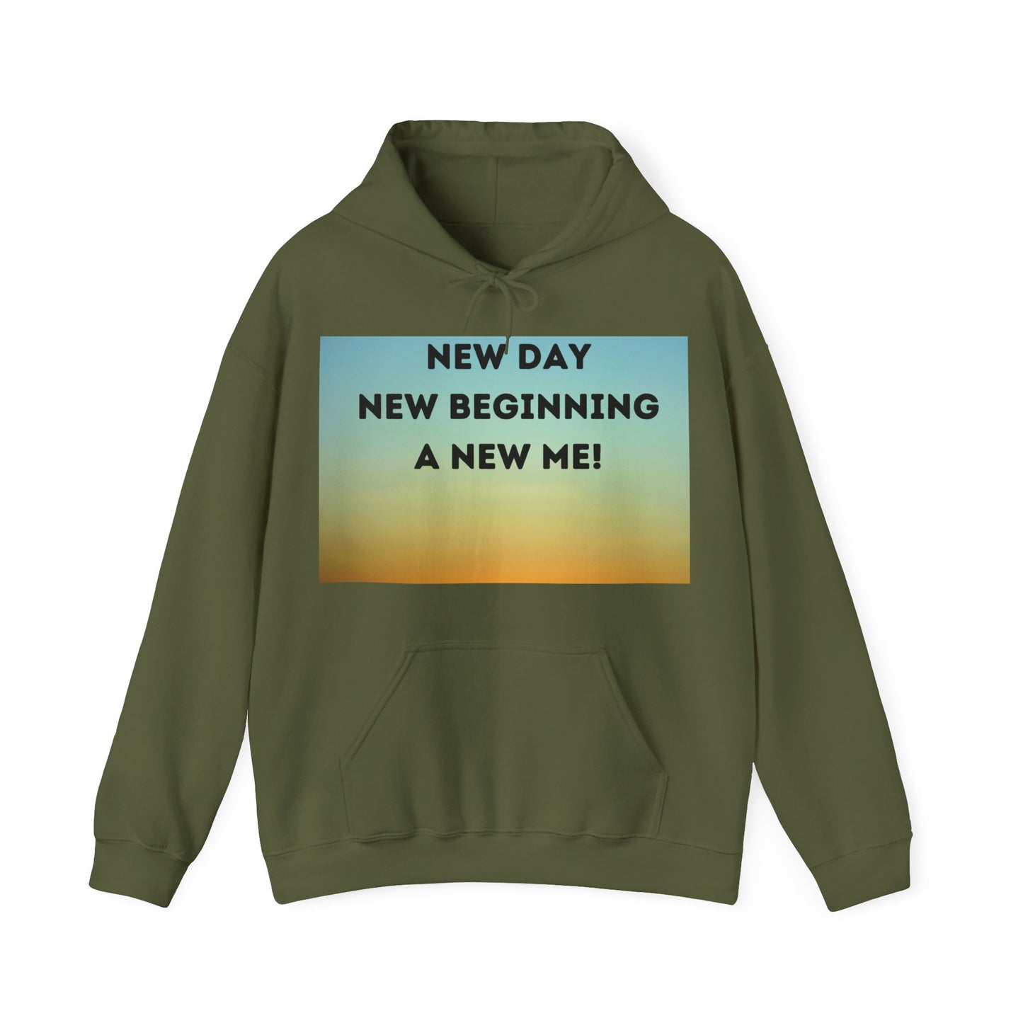 NEW DAY NEW BEGINNING A NEW ME Unisex Heavy Blend™ Hooded Sweatshirt