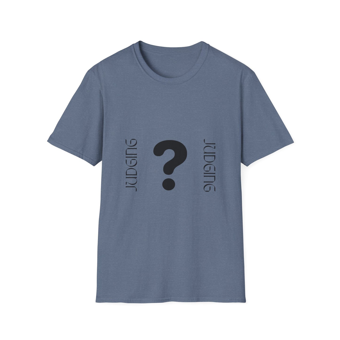 JUDGING Whimsical Unisex T-Shirt with Playful Door Design - Fun Gift for Friends, Casual Wear, Birthday Surprise, Everyday Humor, Quirky Style