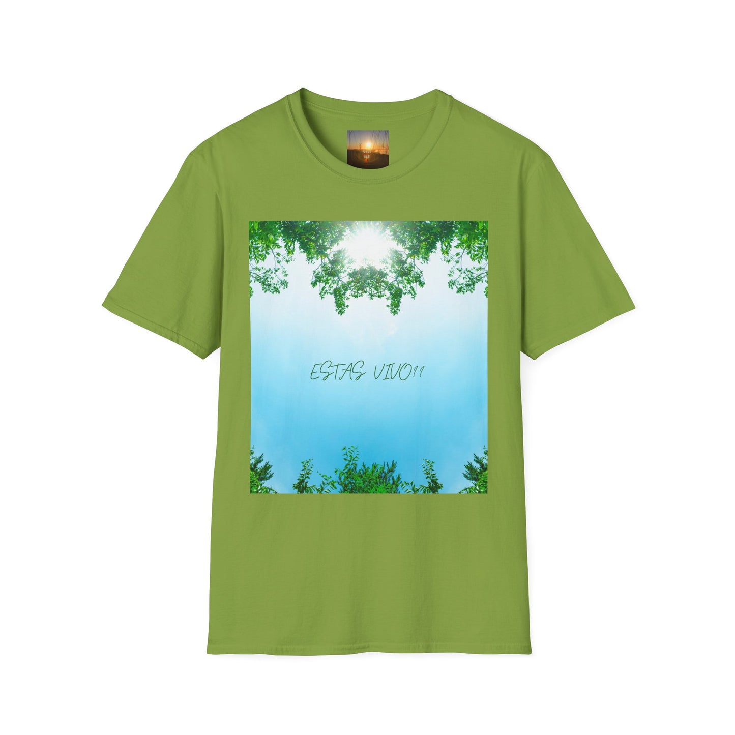 ESTAS VIVO? Serene Nature T-Shirt, Yoga Wear, Mindfulness Tee, Inspirational Shirt, Relaxation Gift, Unisex Summer Top