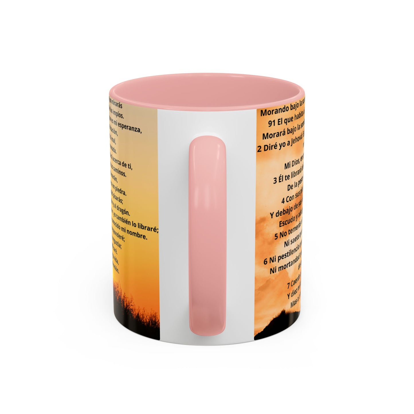 SALMO 91 Inspirational Coffee Mug, Motivational Mug, Gift for Coffee Lovers, Cozy Morning Vibes, Religious Gift