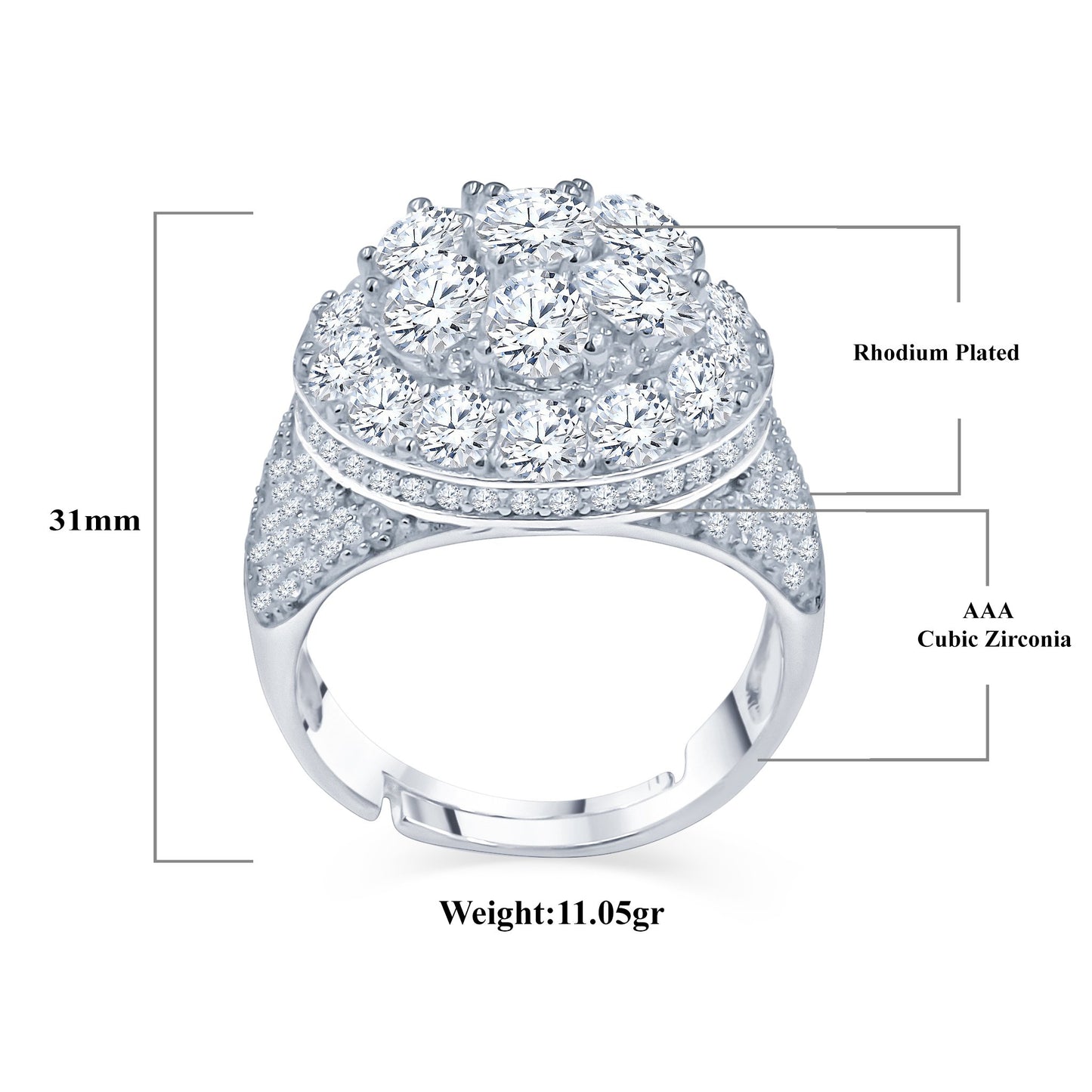 ANGELIC 925 SILVER RING |9211401