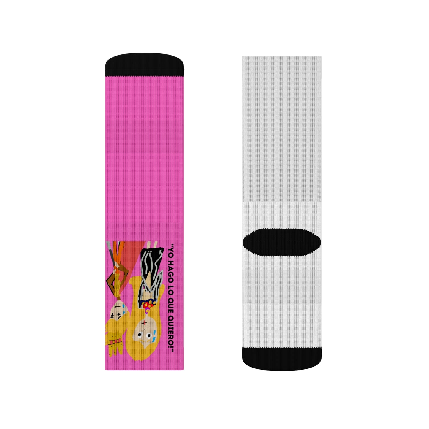 YO HAGO LO QUE QUIERO ISAAC IDYER ARTS DESINGS Sublimation Socks