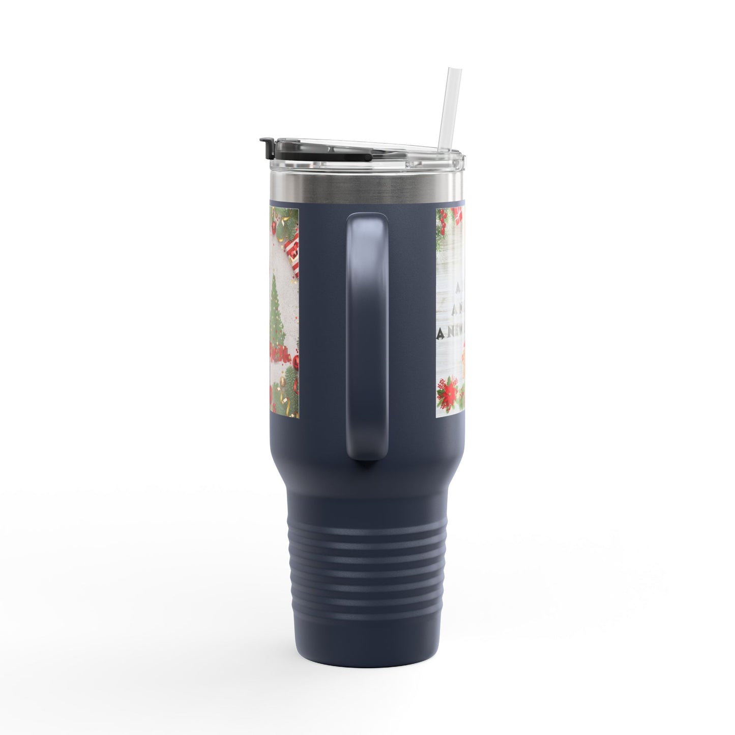 Holiday Insulated Travel Mug, 40oz | Christmas Gift, Travel Coffee Cup, Winter Drinkware, Reusable Mug, Eco-Friendly Beverage Container