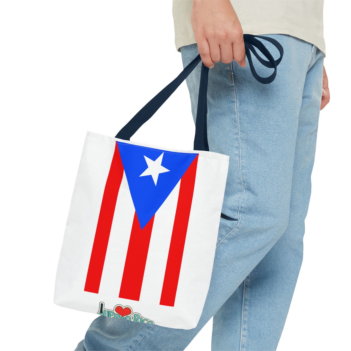 Vibrant Puerto Rican Tote Bag, Beach Carryall, Cultural Shopping Bag, Puerto Rico Pride, Vacation Accessory, Summer Essentials
