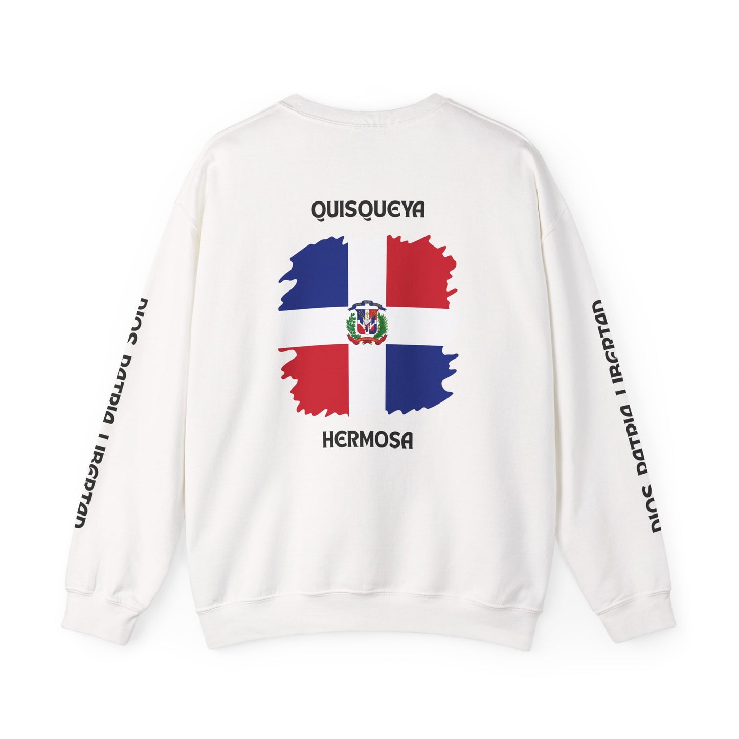 QUISQUEYA HERMOSA Tropical Paradise Sweatshirt - Dios Patria Libertad, Quisqueya Hermosa, Dominican Republic Gift, Beach Vibes, Unisex Crewneck
