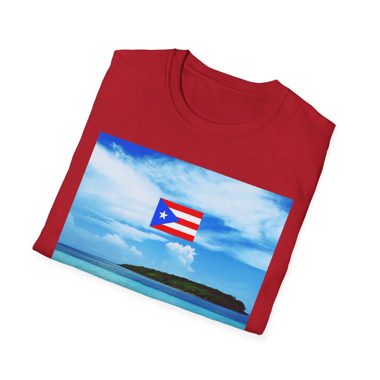 Puerto Rico Pride T-Shirt, Beach Vacation Tee, Unisex Graphic Shirt, Lighthouse Design, Caribbean Summer Wear
