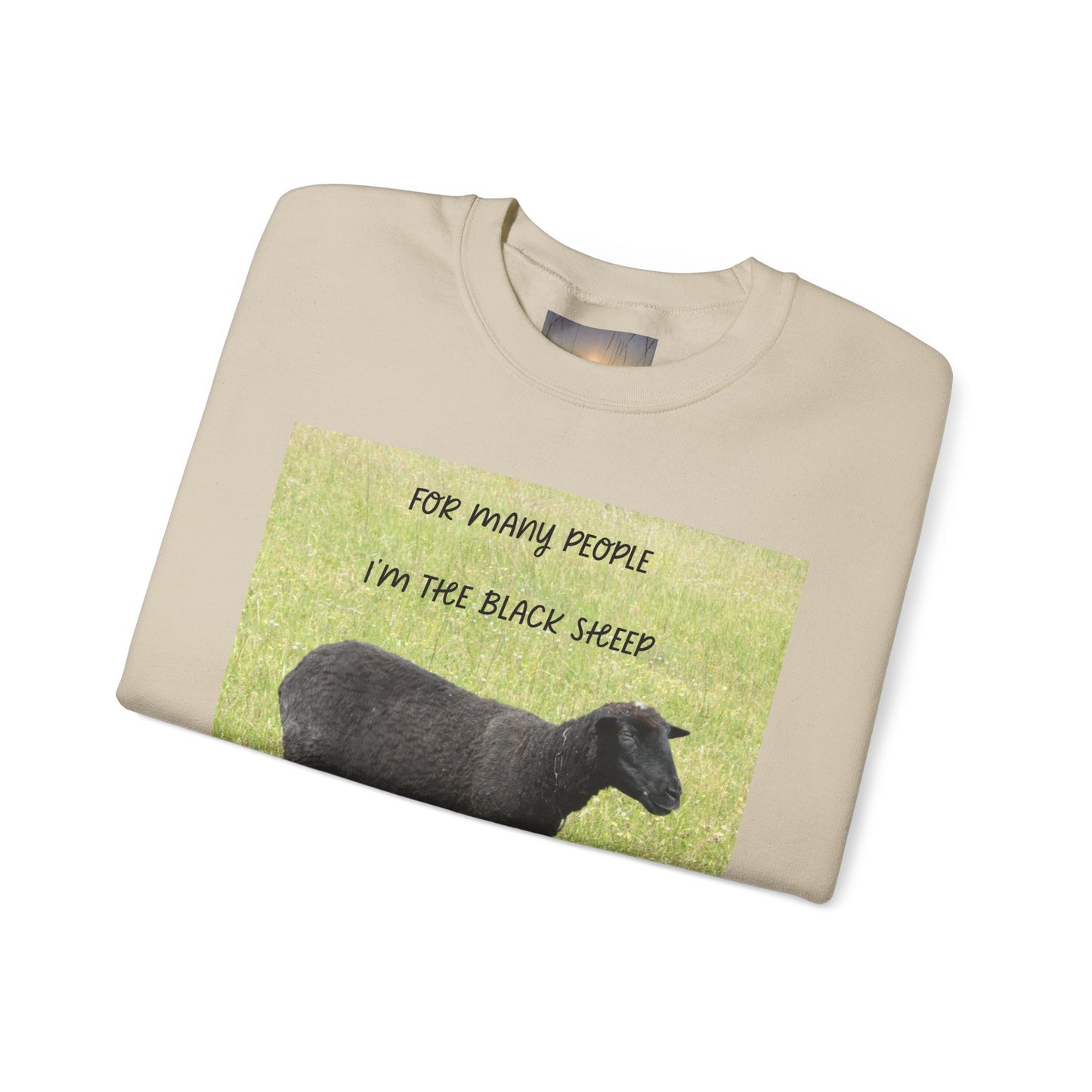 Black Sheep Crewneck Sweatshirt, Funny Gift for Introverts, Cozy Unisex Sweatshirt, Perfect for Casual Wear, Unique Gift Idea