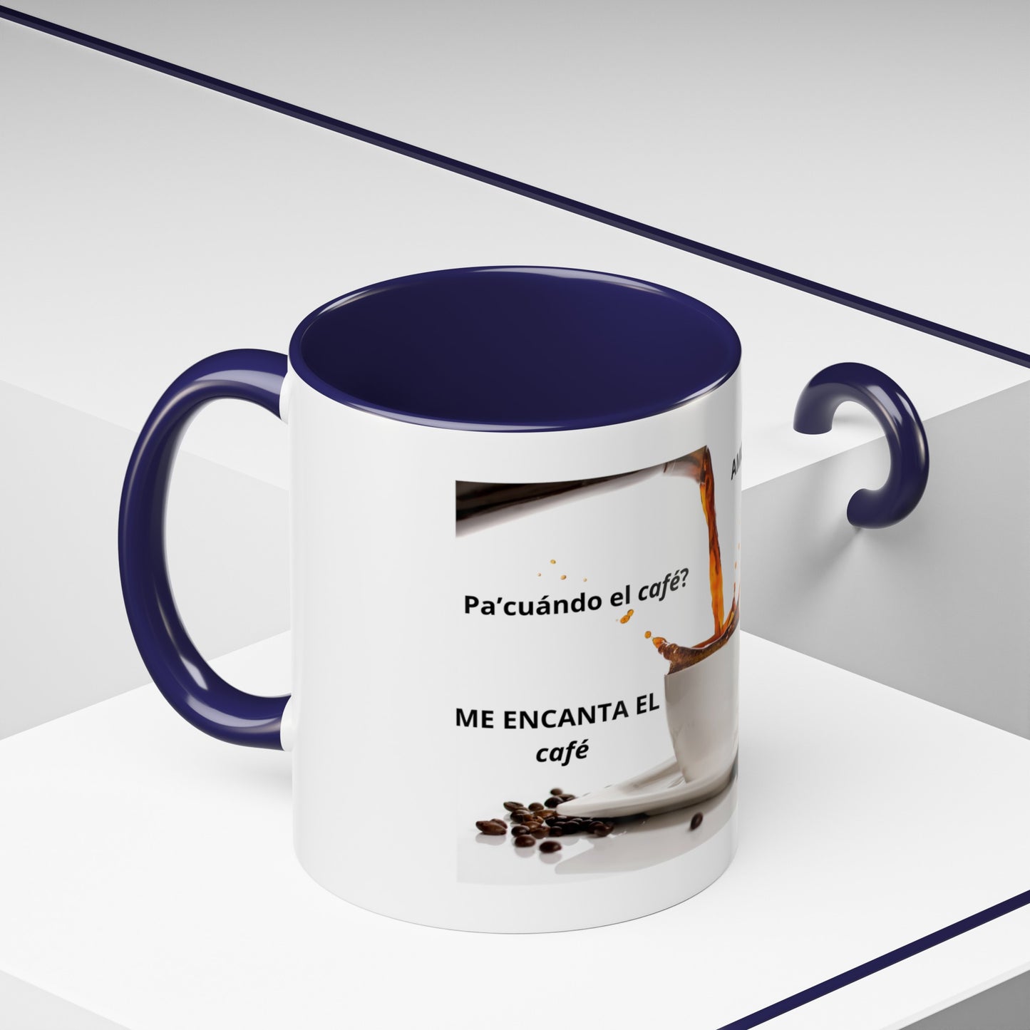 NEW ME IM AMO EL café Accent Coffee Mug (11, 15oz)