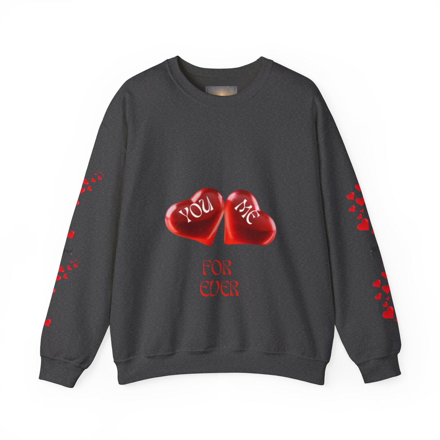 YOU AND ME Romantic Crewneck Sweatshirt, Valentine's Day Gift, Heart Sweatshirt, Unisex Love Hoodie, Couples Apparel