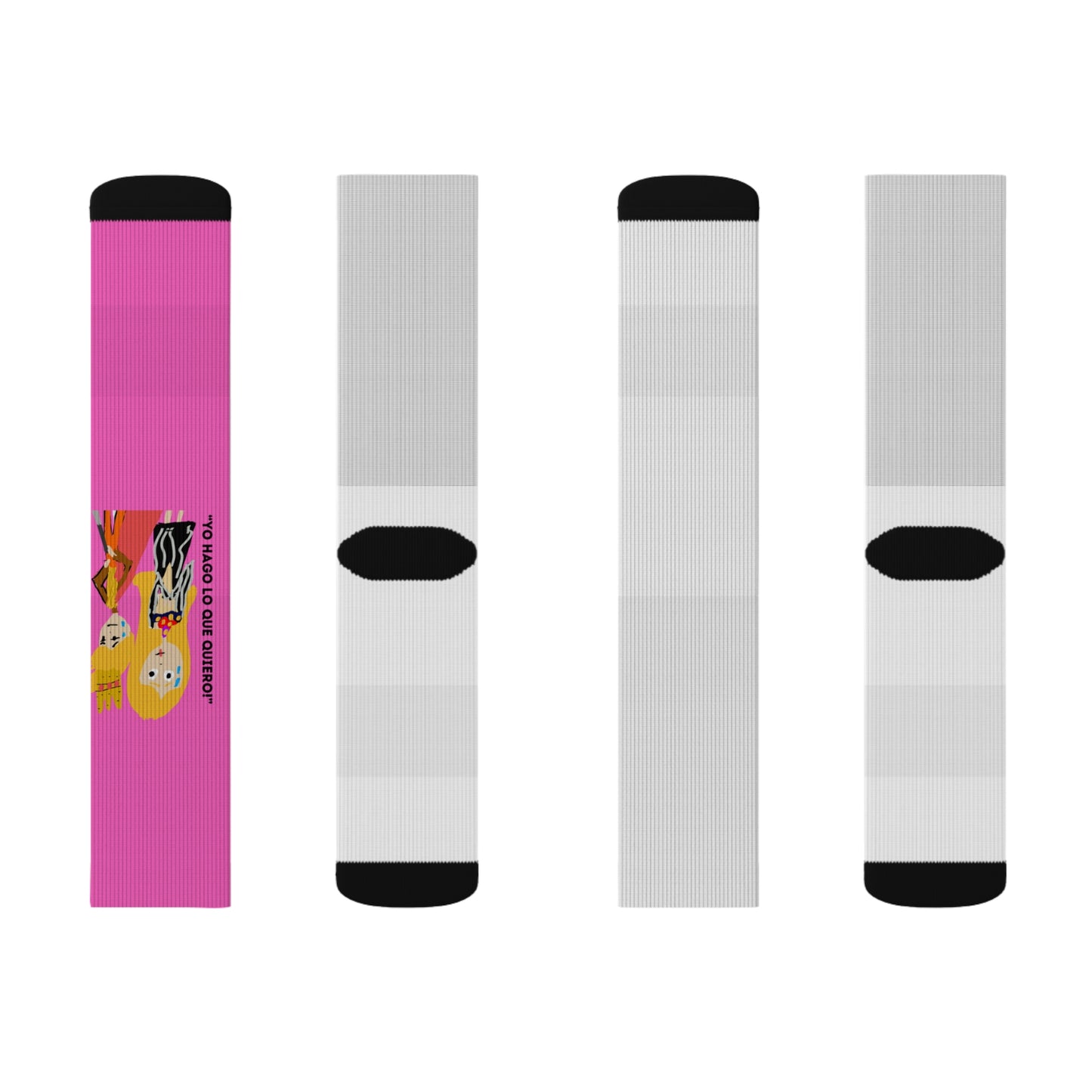 YO HAGO LO QUE QUIERO ISAAC IDYER ARTS DESINGS Sublimation Socks