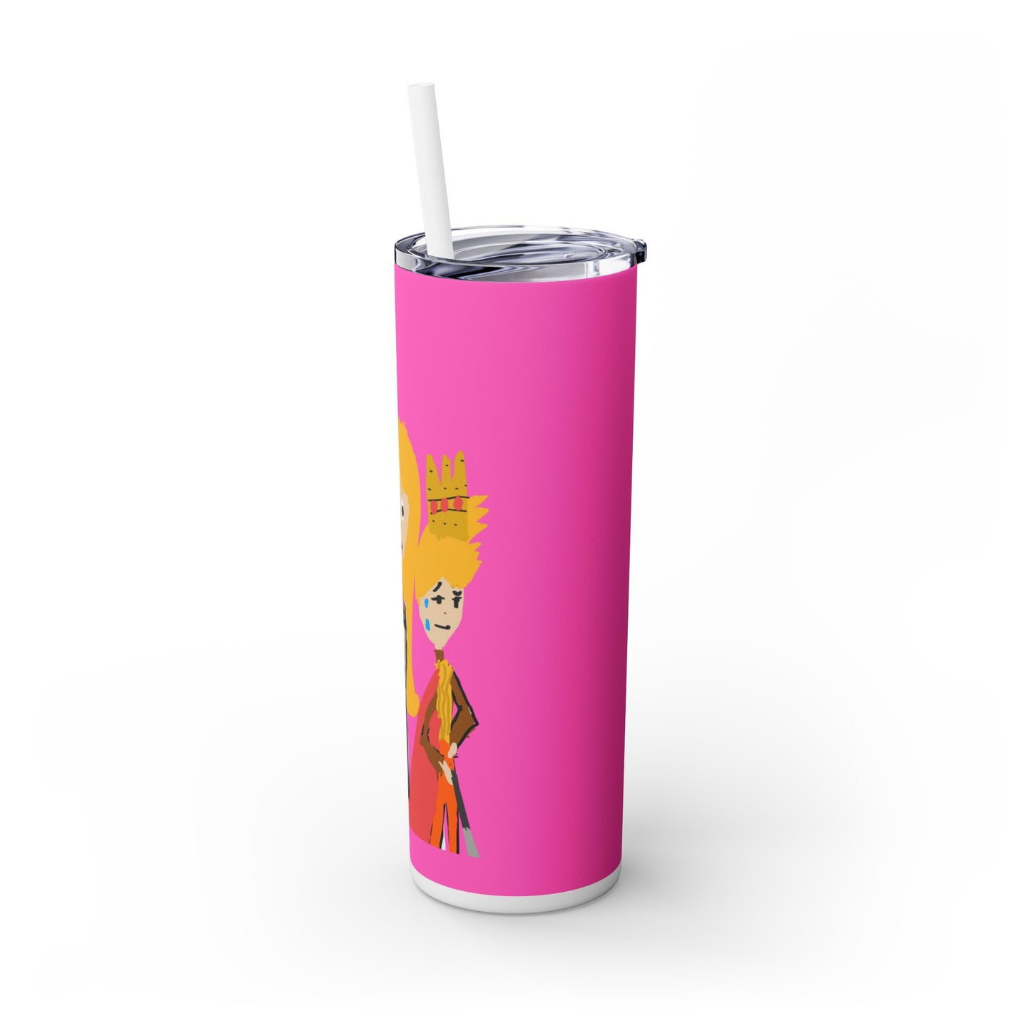 "YO HAGO LO QUE QUIERO" ISAAC IDYER ARTS DESINGS Skinny Tumbler with Straw, 20oz
