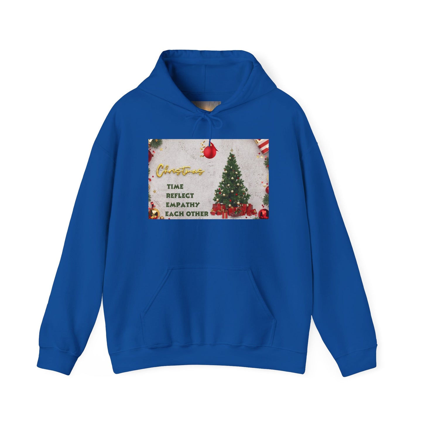 Christmas Vibe Hoodie, Festive Sweatshirt for Holiday Celebrations, Cozy Gift for Friends and Family, Unisex Winter Wear, Reflect Empathy
