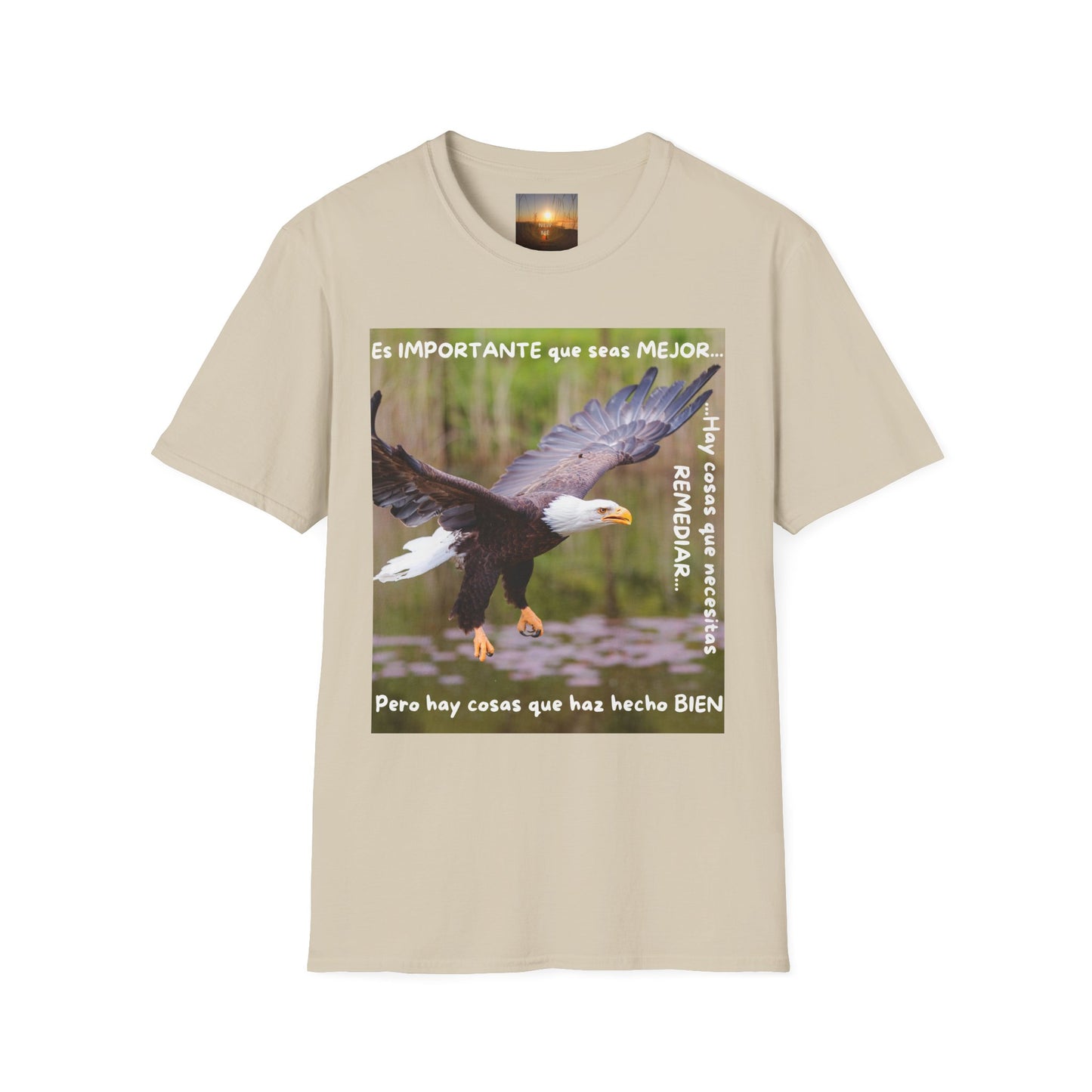 Puedes ser MEJOR Inspirational Eagle T-Shirt, Motivational Aviary Tee, Unisex Graphic Shirt, Perfect Gift for Nature Lovers
