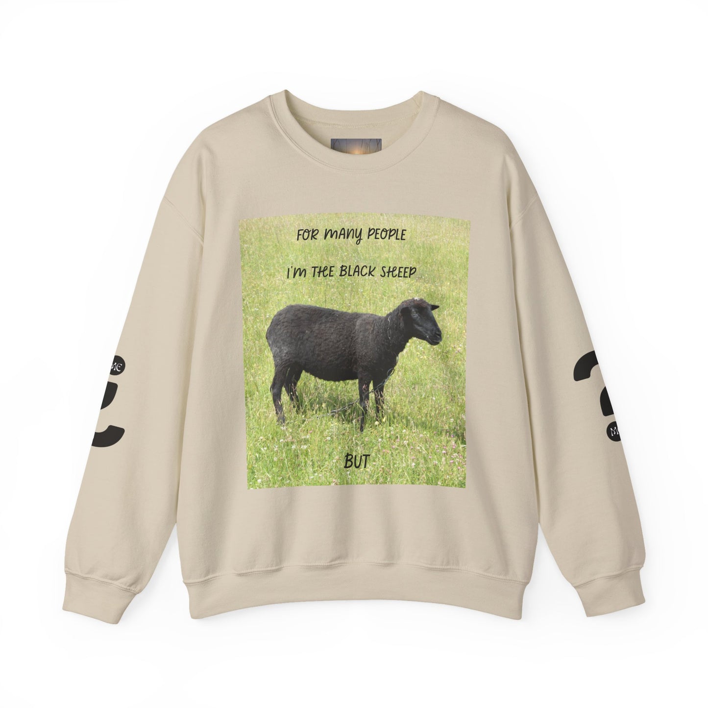 Black Sheep Crewneck Sweatshirt, Funny Gift for Introverts, Cozy Unisex Sweatshirt, Perfect for Casual Wear, Unique Gift Idea