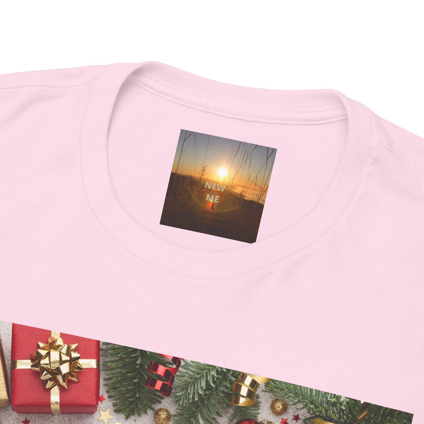 Christmas-Themed Unisex Heavy Cotton Tee, Holiday Gift, Festive Apparel, Family Gatherings, New Year Celebrations, Cute Christmas Shirt