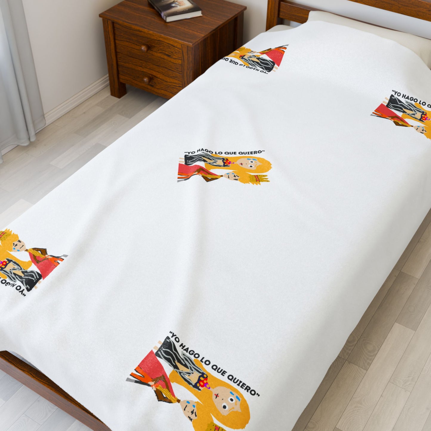 YO HAGO LO QUE QUIERO Velveteen Plush Blanket