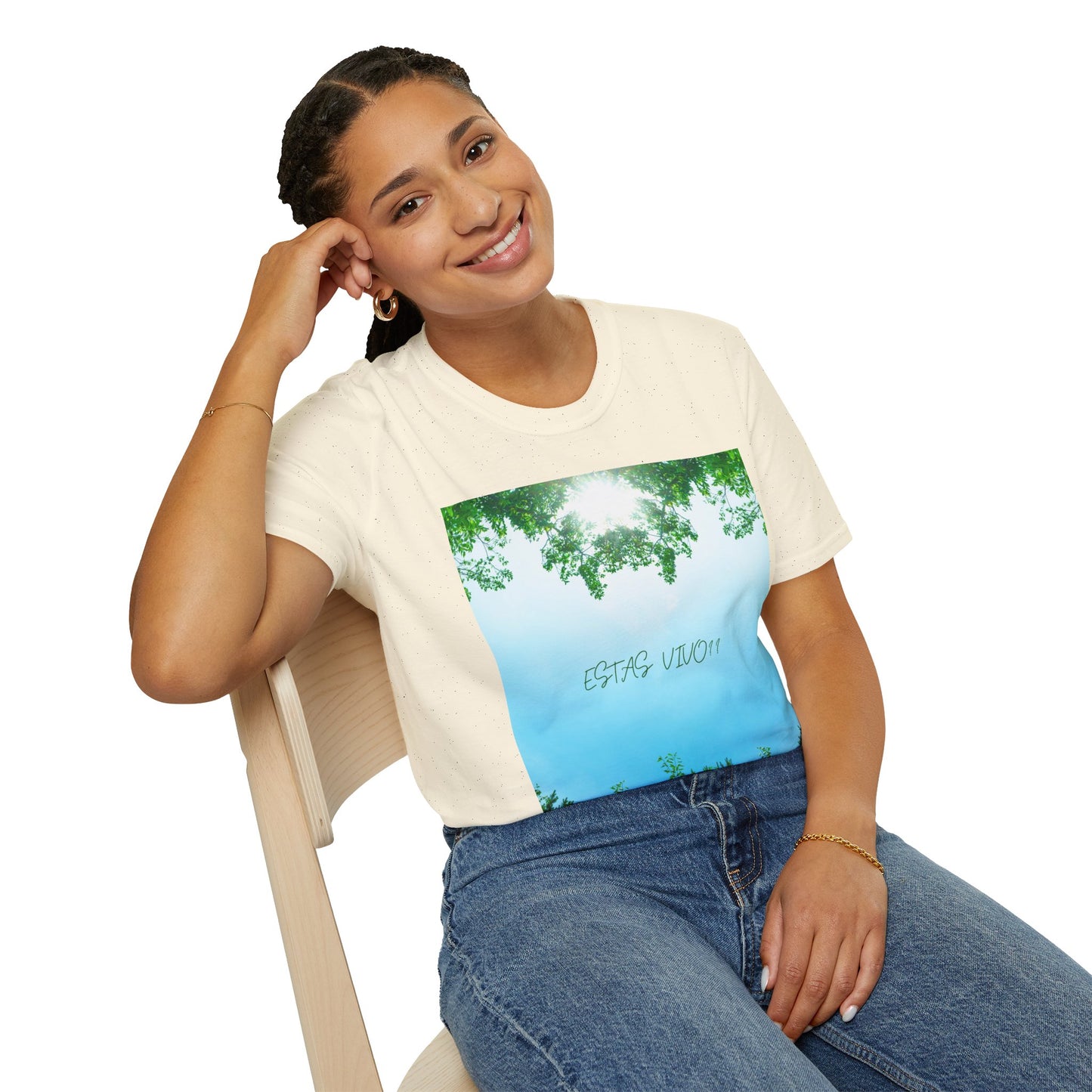 ESTAS VIVO? Serene Nature T-Shirt, Yoga Wear, Mindfulness Tee, Inspirational Shirt, Relaxation Gift, Unisex Summer Top