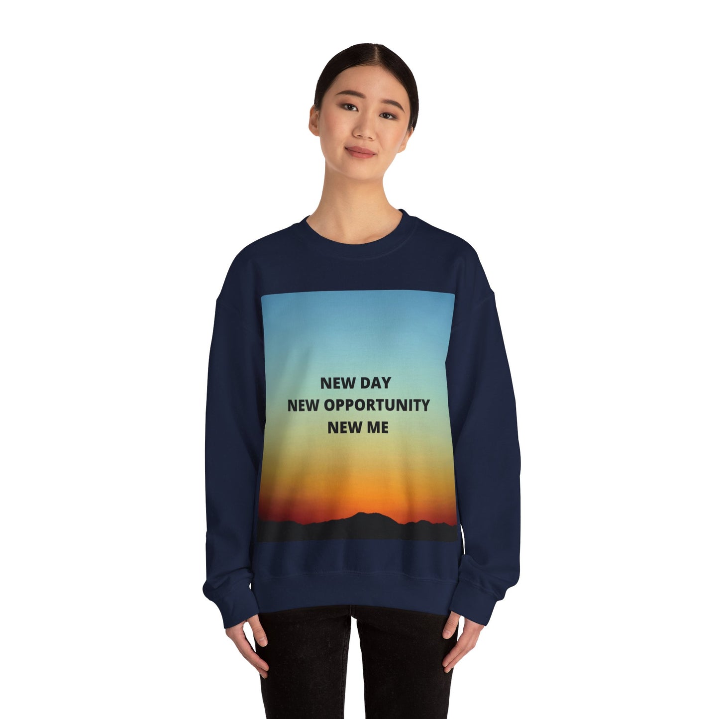 NEW DAY NEW OPPORTUNITY NEW ME Unisex Heavy Blend™ Crewneck Sweatshirt