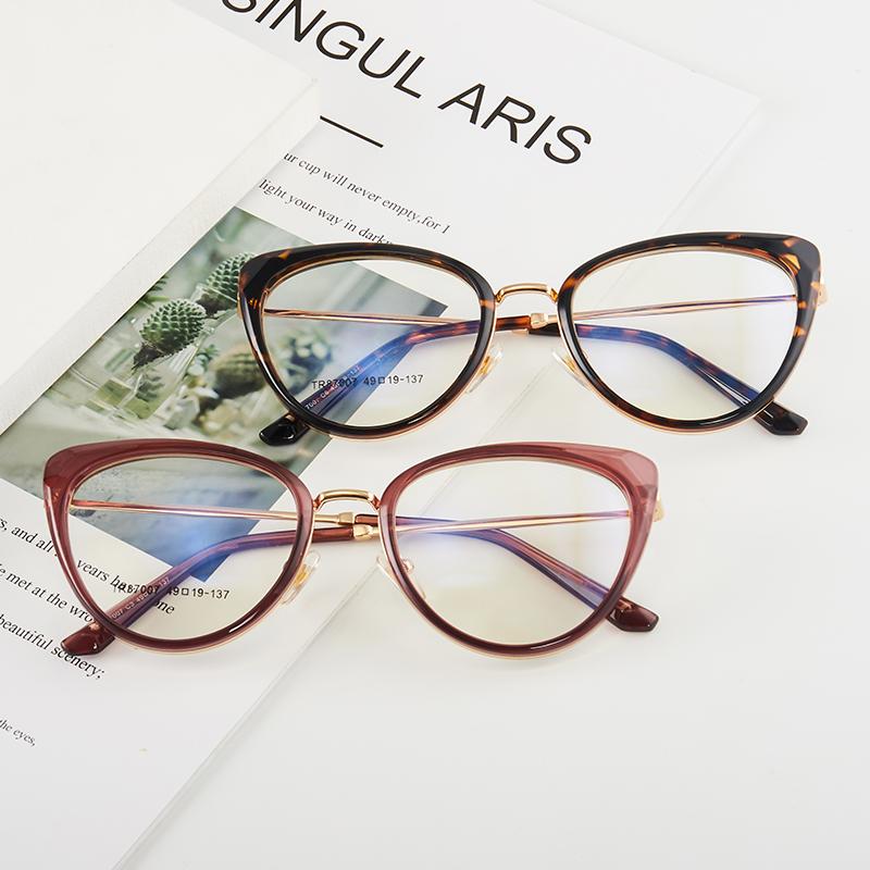Myopia glasses TR Myopia glasses Anti-blue light flat mirror High