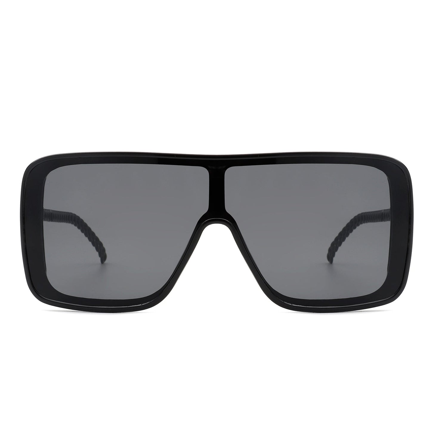 NEW ME IM Wildwind - Square Fashion Flat Top Oversize Retro Sunglasses