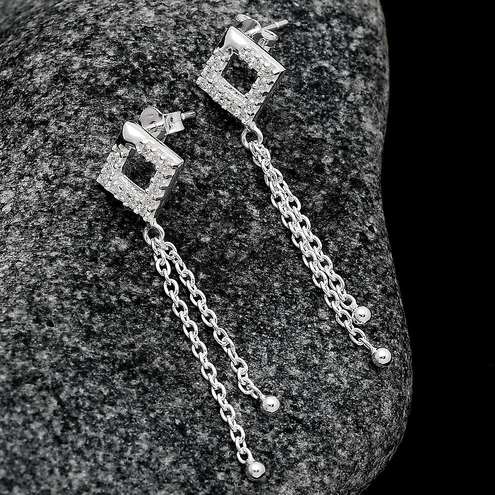 Dangling Chains Stud Earrings DGE1046