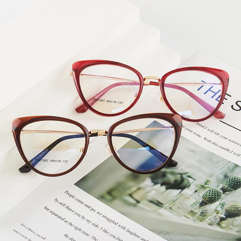 Myopia glasses TR Myopia glasses Anti-blue light flat mirror High