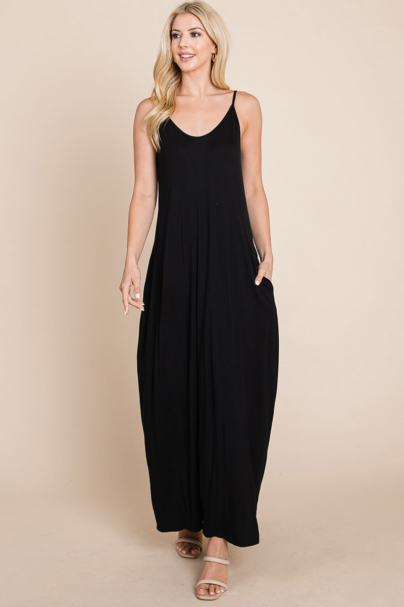 Light Cami Strap Pocketed Dress