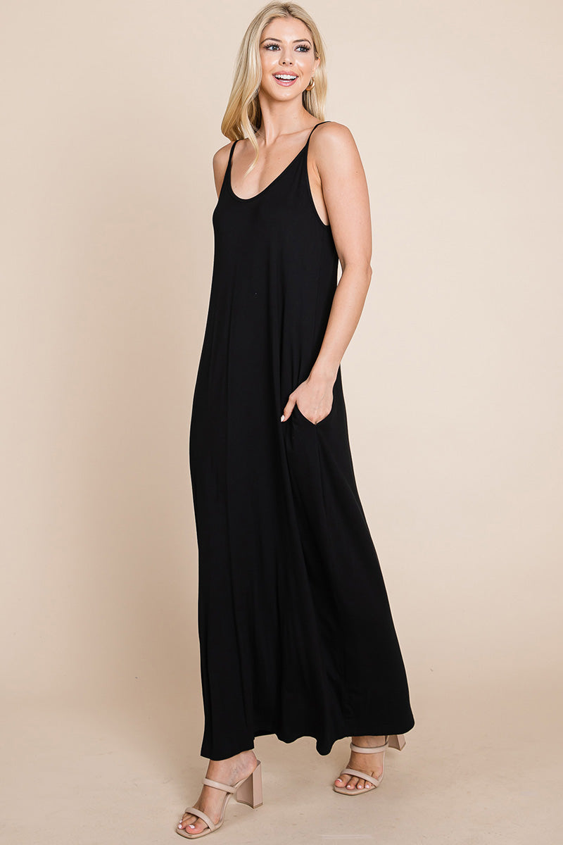 Light Cami Strap Pocketed Dress