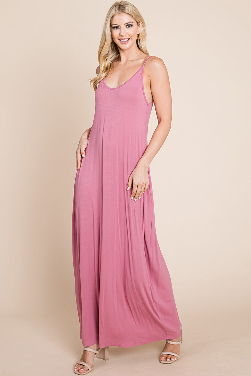 Light Cami Strap Pocketed Dress