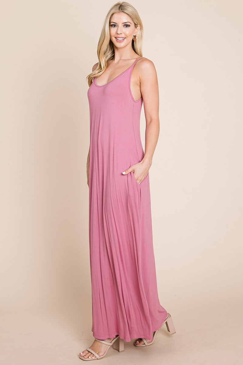 Light Cami Strap Pocketed Dress