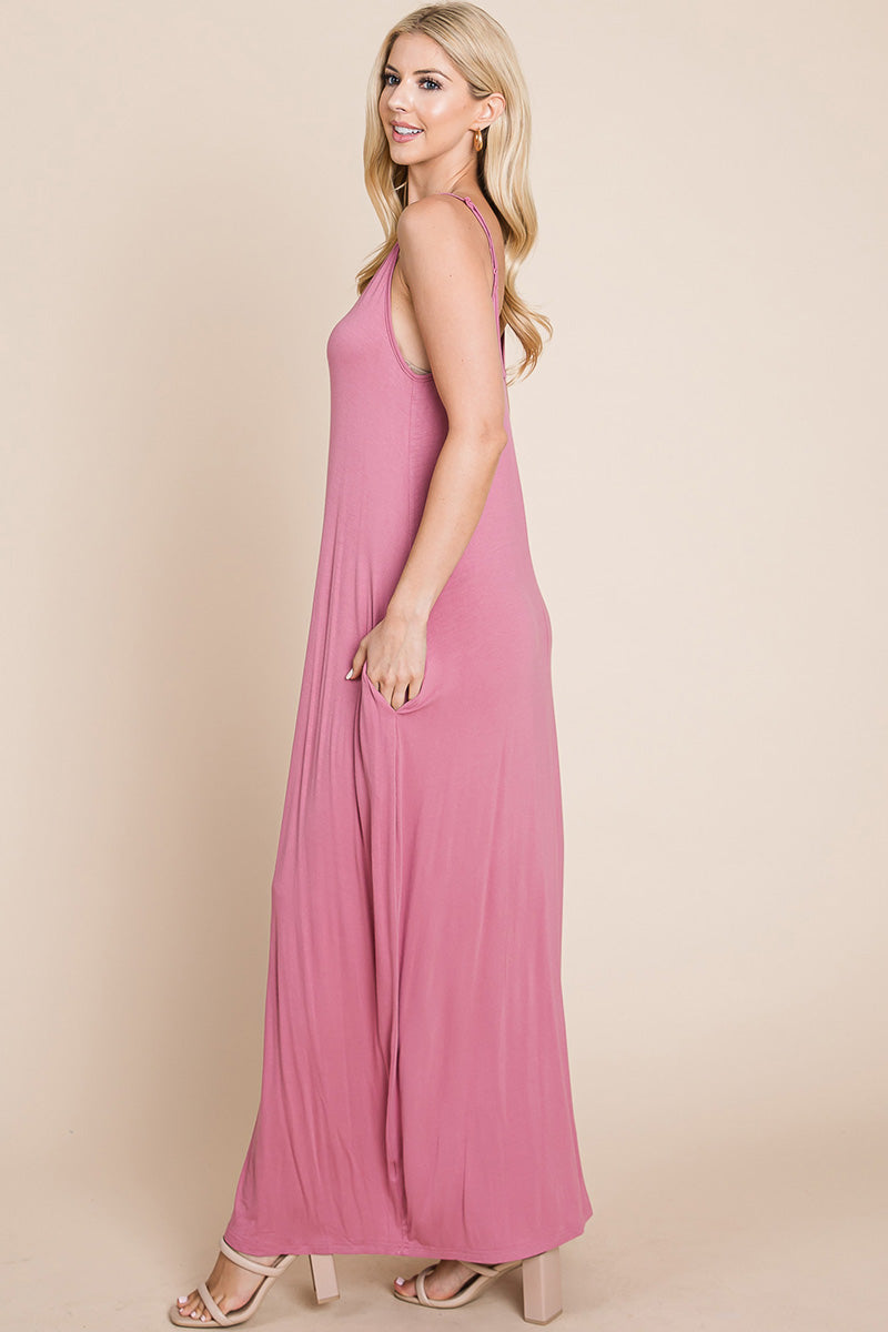 Light Cami Strap Pocketed Dress