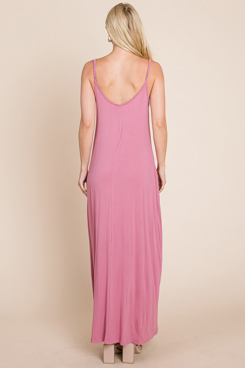 Light Cami Strap Pocketed Dress