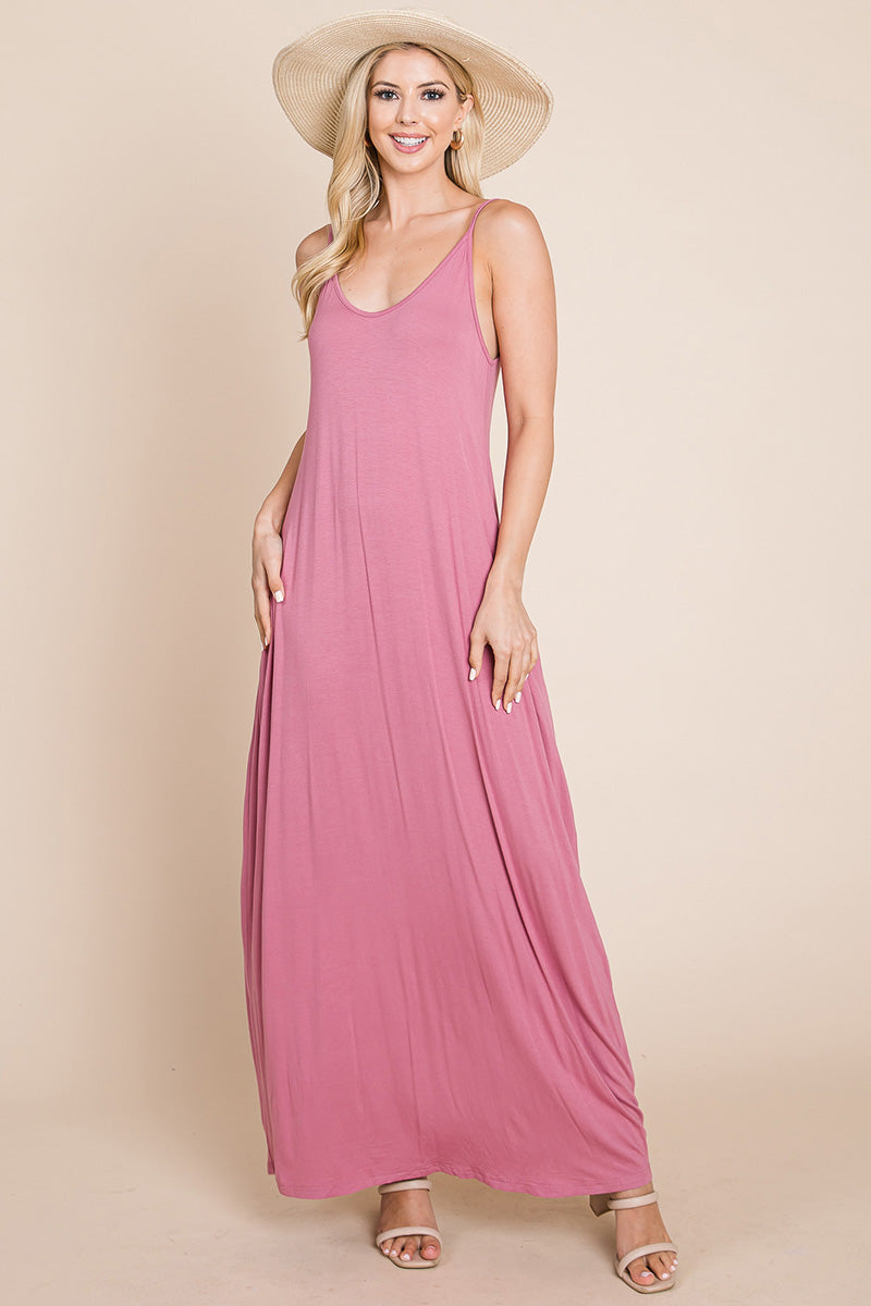 Light Cami Strap Pocketed Dress