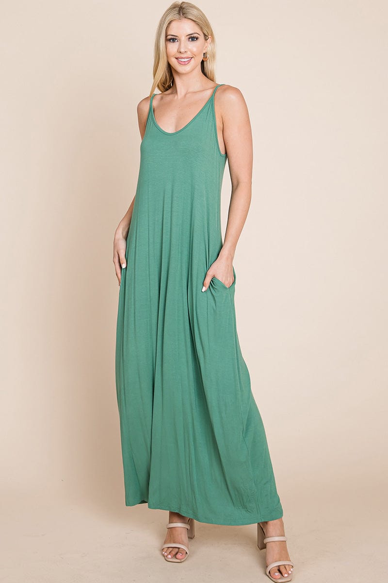 Light Cami Strap Pocketed Dress