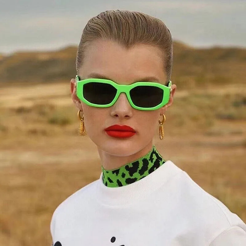 NEW ME IM Vintage Small Rectangle Sunglasses